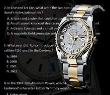 rolex trivia|Rolex quiz.